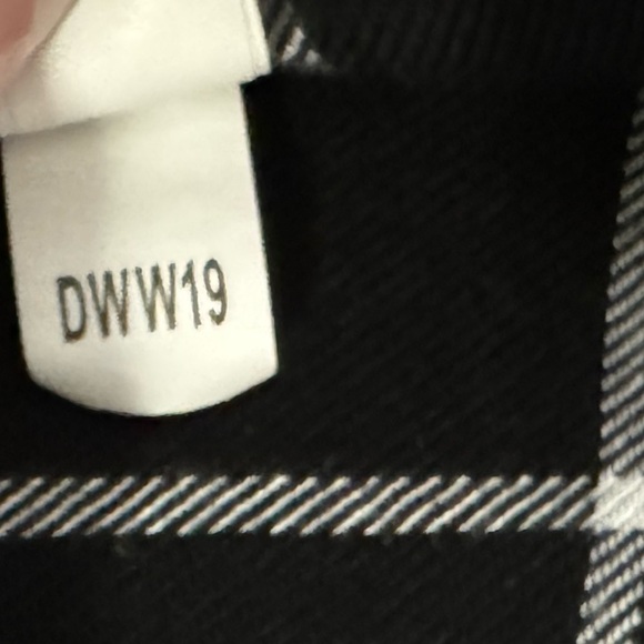 Banana Republic Dillon Classic-Fit Flannel Shirt Black & White Size Large - Picture 7 of 7